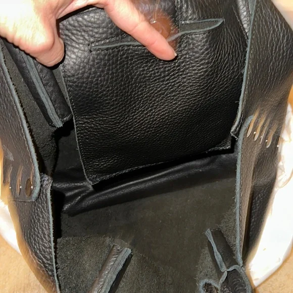 Hammitt Black Leather Shoulder Bag - Picture 4 of 4